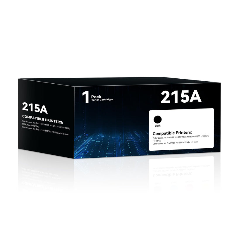 215A Black Toner Cartridges 1 Pack (with Chip) M182nw Toner | Compatible for HP 215A Work With Color Laser Jet Pro MFP M182nw M183fdw M183fw M155dw M155nw Printer, W2310A