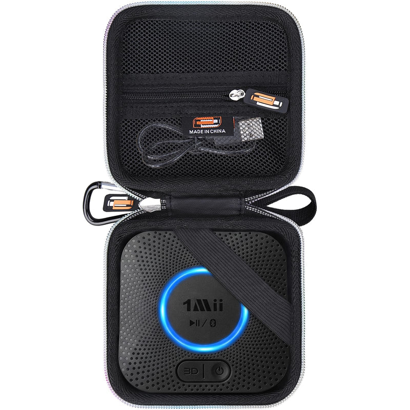 Hard EVA Carry Case Compatible with 1Mii 1Mii B06+ Bluetooth Receiver Hi-Fi Wireless Audio Adapter Bluetooth 5.3 Receiver, Portable Protective Dropproof Storage Box (Case Only)