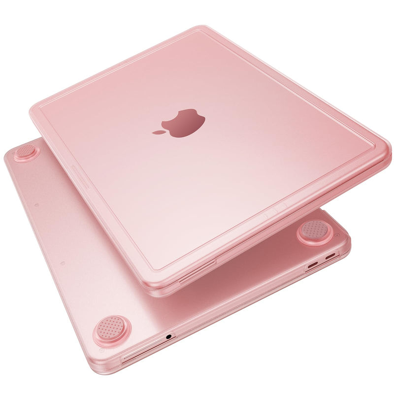 Soonjet for MacBook Neo Case 13 inch 2026 A3404, Anti Crack, Blush Clear | 100% Color Match, Matte Pink, Fingerprint & Scratch Resistant, Mac Laptop Cover, Protective Hard Shell, Close Seamlessly Fit