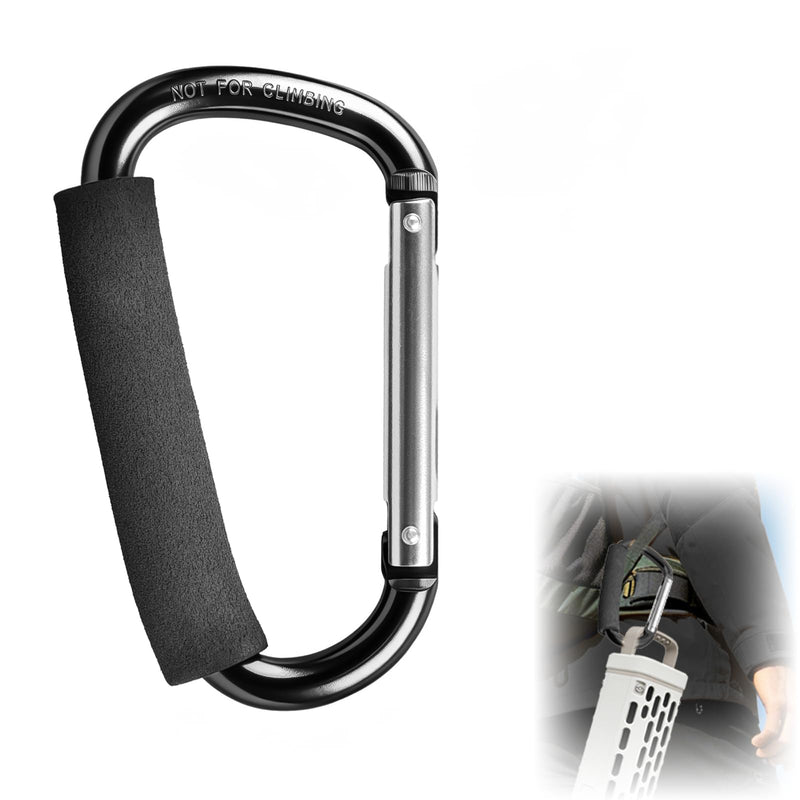 TERPINK Carabiner Hook Compatible with Turtlebox Ranger | for Original and Grande Speakers, Aluminum Clip Ultra-Strong Outdoor Speaker Attachment, for Camping Travel Not for Climbing Black