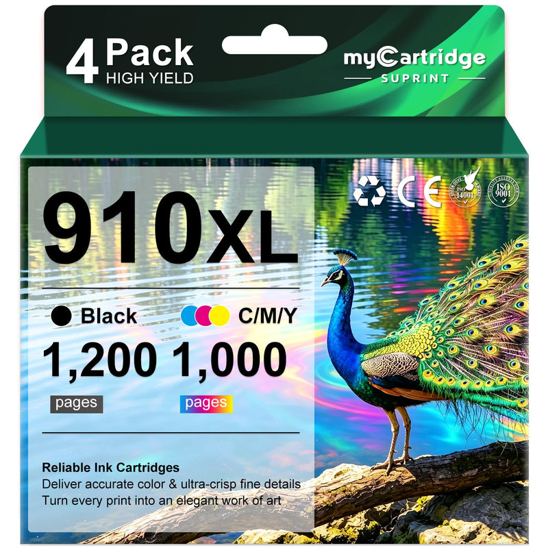 910XL Ink Cartridges Combo Pack for HP 910 Printer High-Yield Ink Cartridge | HP 910XL Work for HP OfficeJet Pro 8025 8035 8010 8012 8022 8020 8024 8030 8028 8023 8018 Printer for Home & Office Daily Use