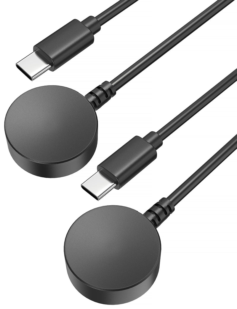 2 Pack for Samsung Watch Charger Compatible with Samsung Galaxy Watch 8/8 Classic USB C Replacement Magnetic Charging Cable Cord 3.3FT 2