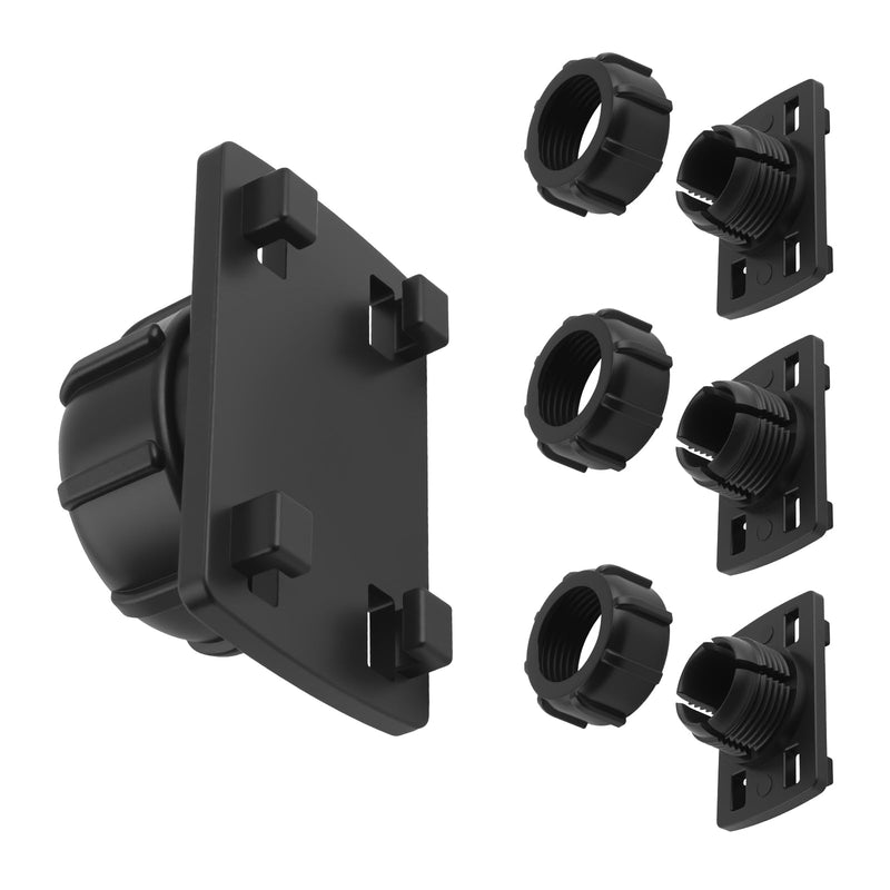 4PCS Tightening Nut & 4 Button Lock 17mm Ball Mount Socket,Non-Slip Car Mount for Phone Parts for Replacing Cars Phones Mounts,Ball Mounts Phone Holder Nut for GPS/Backup Camera
