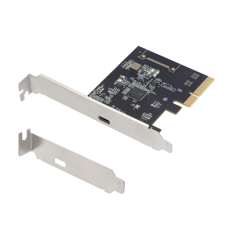 PCIe x4 to USB C 3.2 Gen2 Card, 20Gbps Type-C Expansion Card, ASM3242 Chipset, USB-C 20G Port for PC Desktop, No External Power Required