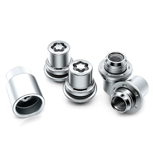 Anti Theft Wheel Lock Lug Nut Set M12 x 1.5 Compatible with Toyota Camry Tacoma Corolla Highlander Avalon RAV4 Sienna Venza Celica Prius Matrix CHR Mirai Lexus RX350 IS250 ES350 NX200T, 00276-00900