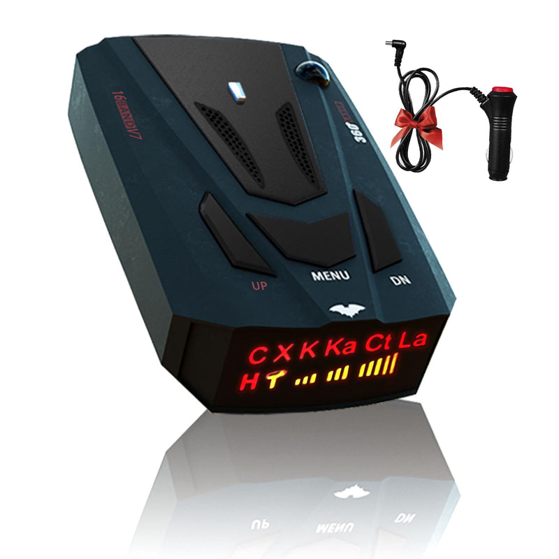 Radar-Detectors Newly Driving Aids for Cars with Led Display, Long Range Detection, Mute Memory, City/Highway Mode, Ideal Gifts for Cars (Black)