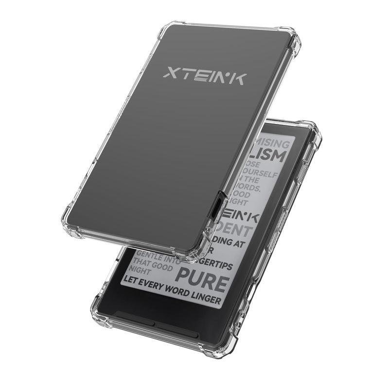 Aircawin Case for 4.3 ''Xteink X4 E-Reader Case Clear 2026, | Slim Cover for Xtrons X4 E-reader,Shockproof Anti-Scratch Anti-Yellow Lightwheight Soft TPU Back Cover Shell-Clear