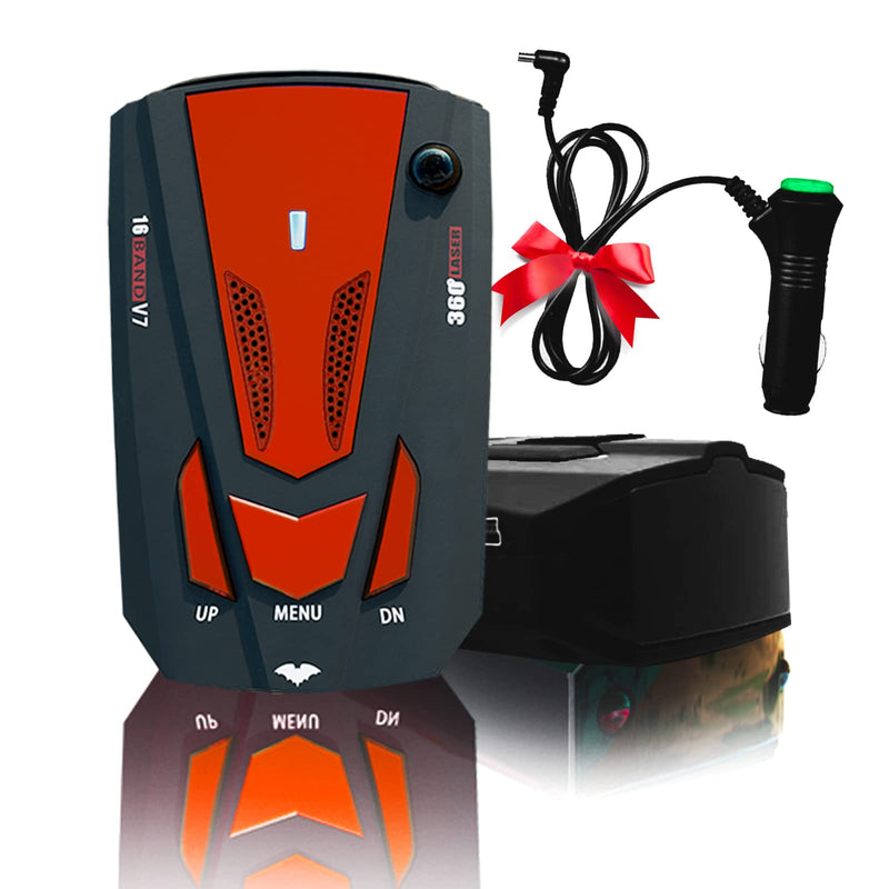 New Laser/Radar-Detectors Driving Aids for Cars - Long Range Detection, Mute Memory, Led Display, City/Highway Mode Detectors, Ideal Gifts for Cars (Red)