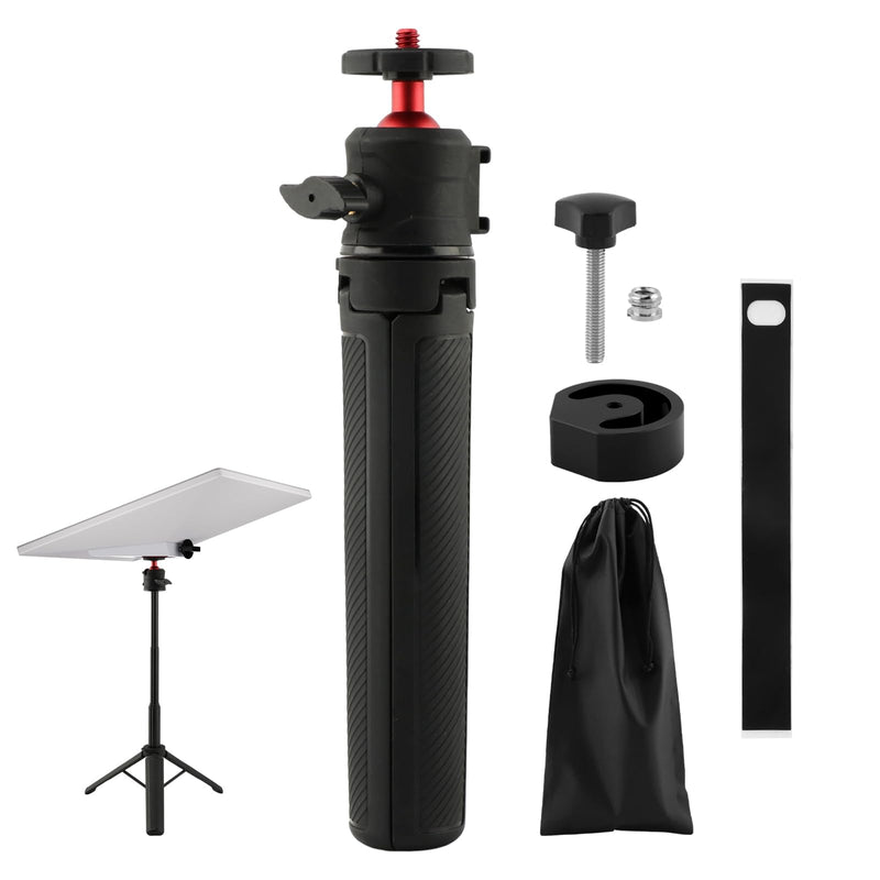 Starlink Mini Tripod Mount Kit , 360° Tilt & Height Adjustable Portable Starlink Mini Stand with Storage Bag and Aluminum Adapter, Heavy Duty Metal Satellites Holder for Outdoor Camping, RV Travel