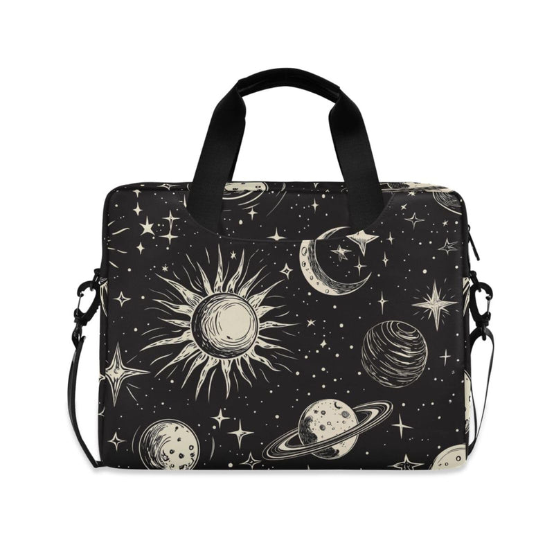 Stars Moon Sun Print Laptop Case 15.6 inch Computer Bag | Waterproof Laptop Briefcase Laptop Bag for Women & Men Stars Moon Sun