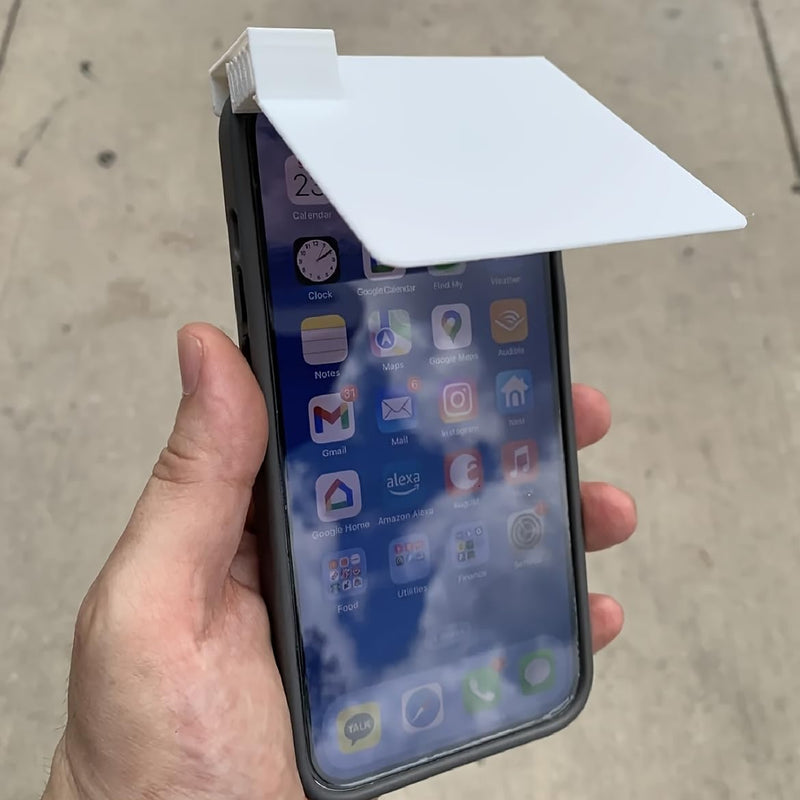 1pc Mobile Phone Sunshade is A Practical Accessory Designed to Enhance The Visibility of The Screen in Strong Sunlight (White) White