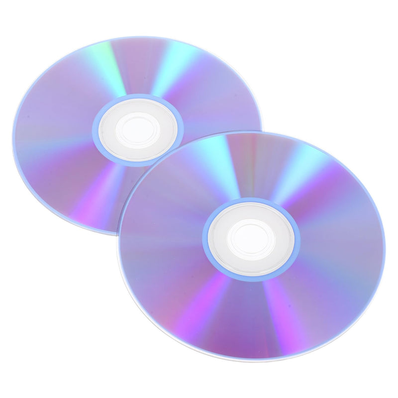 COHEALI 2pcs Recordable Music Disc Writable Media High Capacity Storage Plastic Blank Discs Compatible with DVD and CD Formats for Home and Office Audio Recording Backups