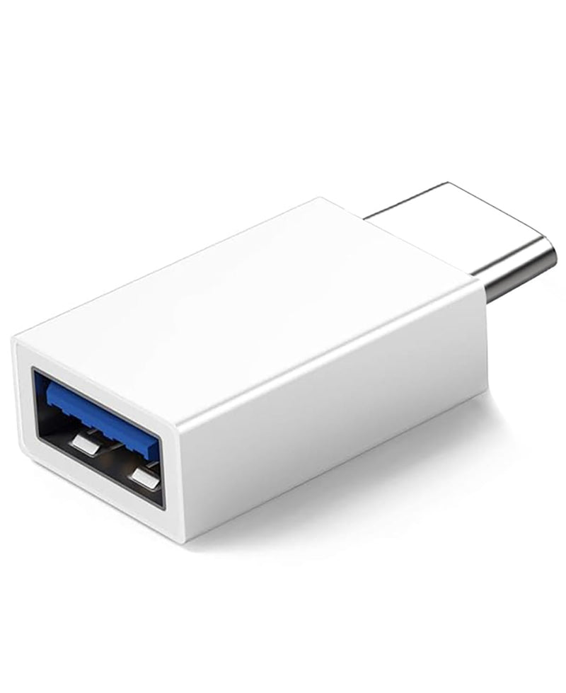 Apple USB-C to USB Camera Adapter for iPhone 17/16/15, MFi Certified USB 3.2 10Gbps OTG Converter for MacBook Air Pro/iMac iPad to USB Flash Drive, SSD Hard Drive, Keyboard, Mouse (White, 1 Pack)