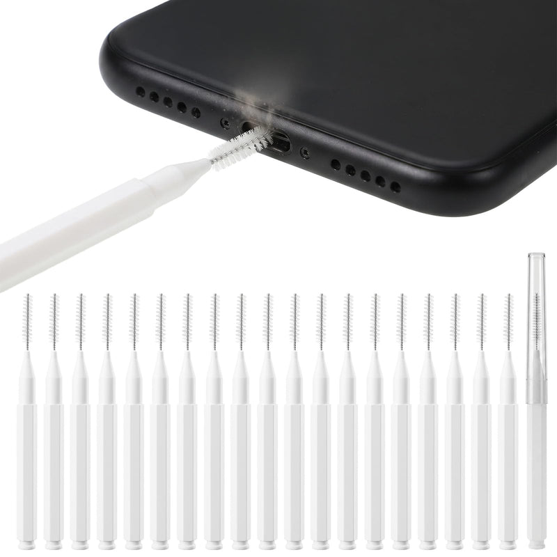 20 Pcs Charging Port Cleaner Anti-Clogging Mini Brushes Cleaner | Phone Port Cleaning Kit, Shower Head Cleaning Brush, for Charging Ports Speaker Bathroom