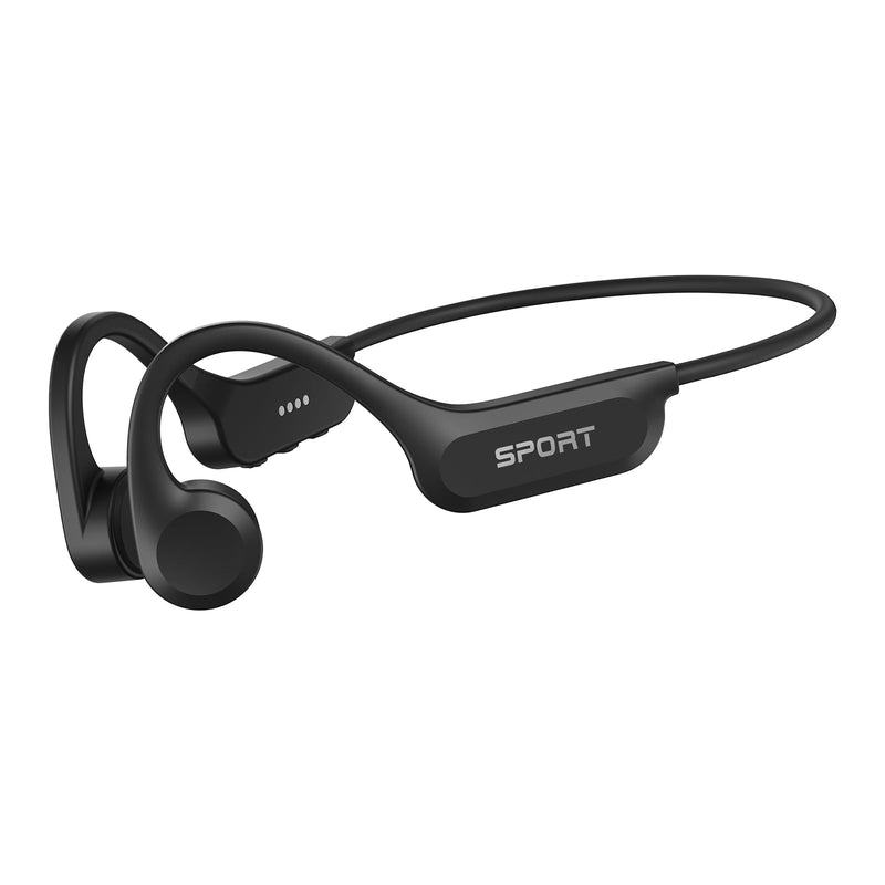 CXK Bone Conduction Headphones Bluetooth 6.0 Open Ear Wireless with Mic | Premium Loud Sound, 10-Hour Playtime, IPX6 Waterproof, Lightweight Bone Conduction Earbuds for Running, Cycling, Walking Black