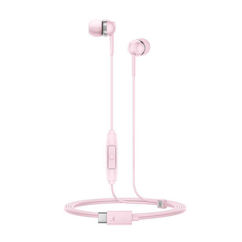 Sennheiser CX 80U in-Ear Headphones with in-line One-Button Smart Remote – Sakura USB Type C