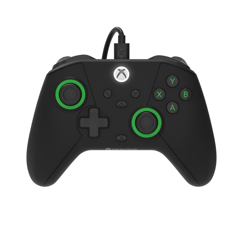DRAKONG The Challenger Wired Hall Effect Gaming Controller for XBOX & PC | Gamepad compatible with Xbox Series X/S, Xbox One, PC, No Stick Drift, Low Latency, Back Buttons & AUX Headset Jack ‑ Black