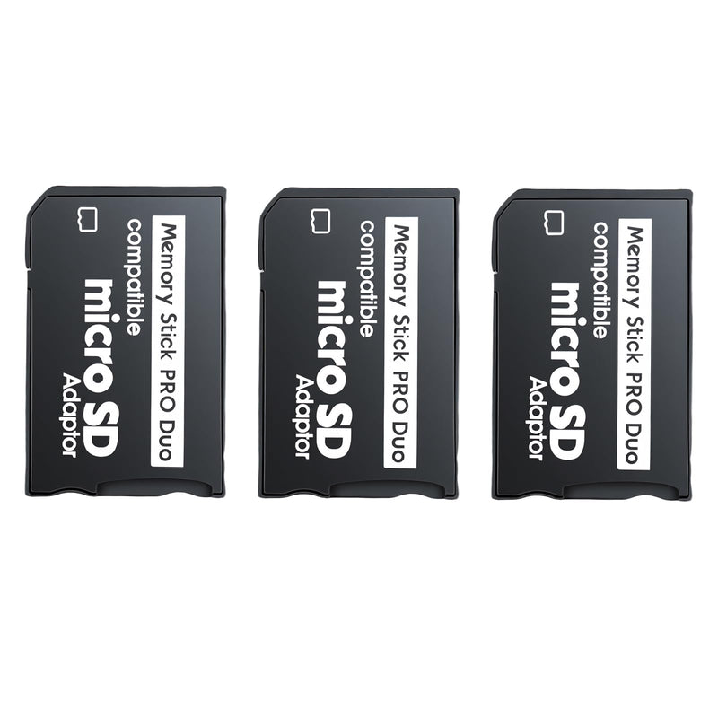 ELUTENG Memory Stick Adapter, 3 Pack, 512GB, TF to MS PSP Memory Card | Stable Transmission, Plug-and-play, For Sony Digital Camera, For Handycam Camcorder