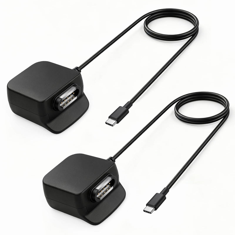 Magnetic Tyce-C Charging Cable, Replacement Charger Cord Compatible with Halo Collar 4 5, Dog GPS Fence Collar 2 pack