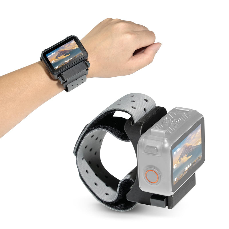 DELOPE Magnetic Wrist Mount Strap Compatible with DJI Osmo Nano & Xtra Atto | Wristband Holder Real-Time Monitoring Video Recording for Vlog Hiking Cycling Outdoor Sports