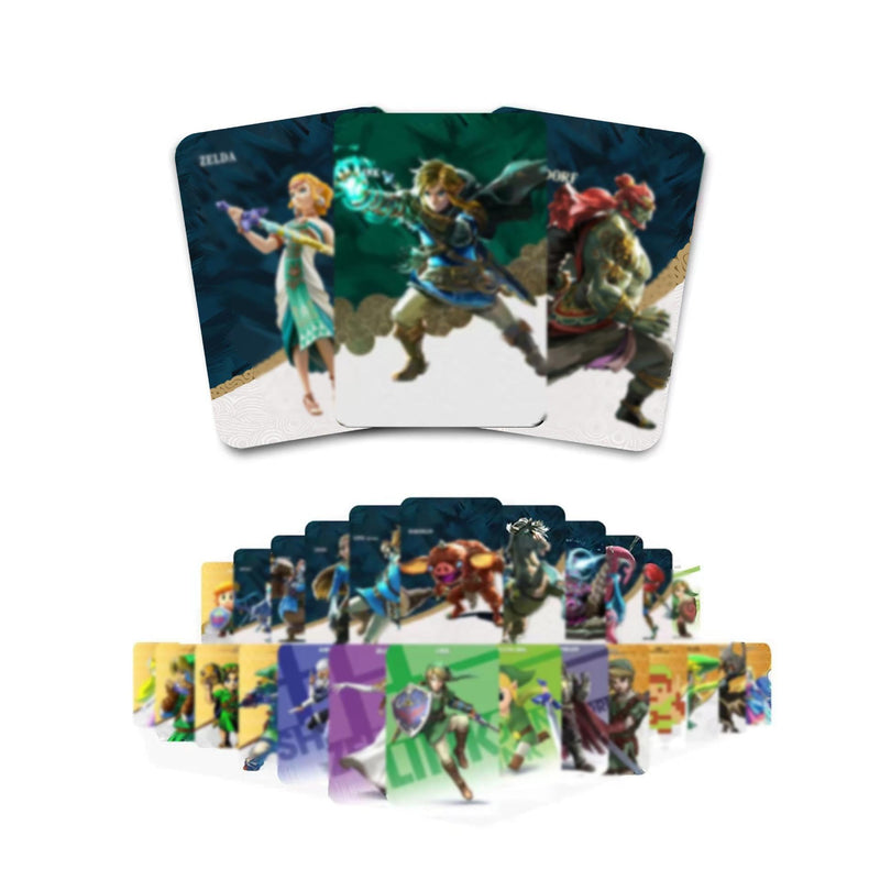 45 PCS NFC Mini Cards Set for Nintendo Switch - Unique Reusable Collectible Cards, Easy Scan Cards Compatible with TOTK, BOTW & SSHD Adventure Games, Gift for Players