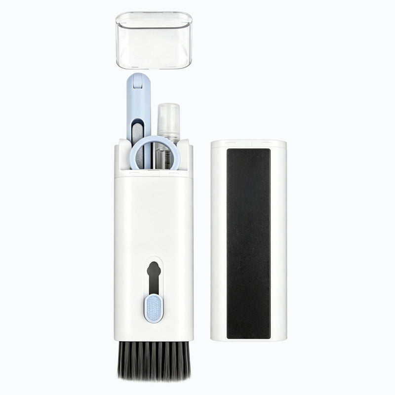 Keyboard Cleaning kit - 7 in 1, Keyboard Cleaner, Multifunction Brush with Key Extractor for Headphones, Keyboards, displays and Smartphones (with Cleaning Liquid Included)