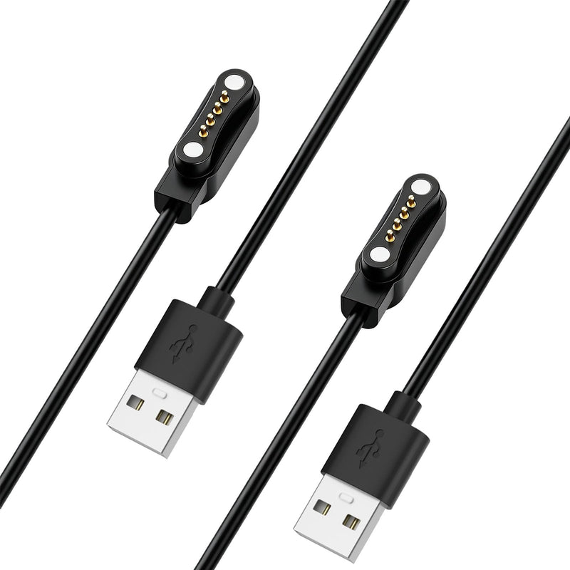 2 Pack Charger Cable for PLAUD Note and Note Pro AI Voice Recorder, Magnetic USB-A to Charging Cord Replacement Compatible with Plaid Recorder, Fast Charging Sync Cable 3.3FT/1M Accessories