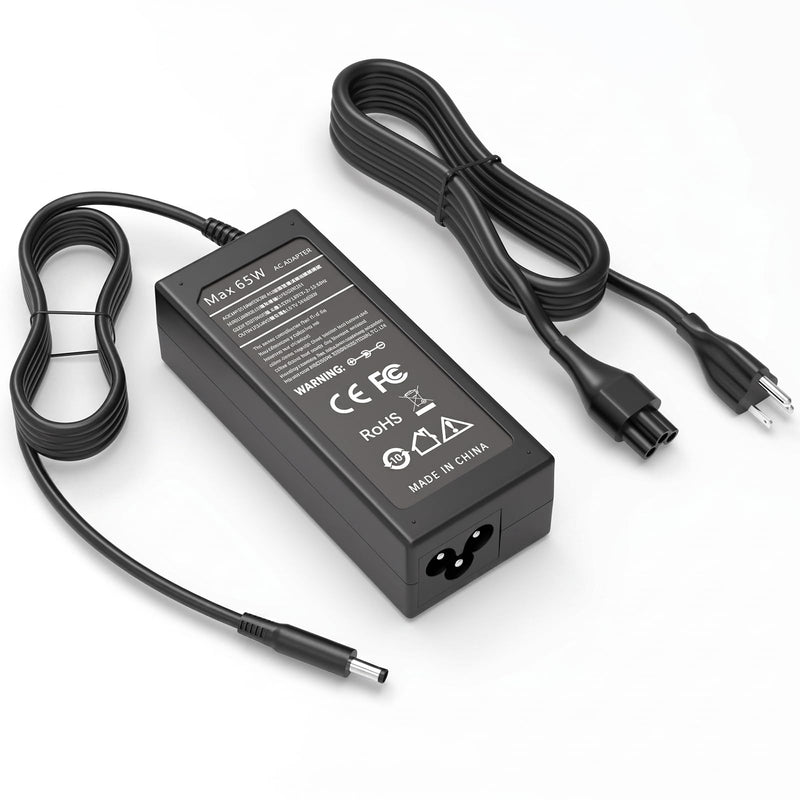 65W 4.5mm Tip Laptop Charger Compatible with Dell Inspiron 16 15 14 | For Dell Inspiron 15 3511 3520 3530 3535 3540 5559 5568 2-in-1, 16 5620 5630 5640 7640, 14 5420 5430 5490 2-in-1 AC Adapter