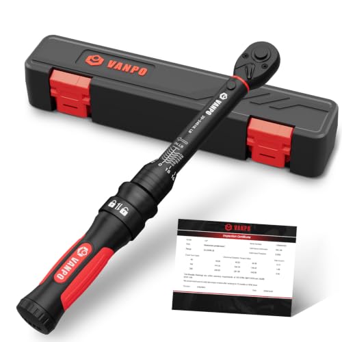 VANPO Inch Pound Torque Wrench 1/4-Inch Drive 20-240 in-lb for MTB & Bike 1/4-Inch-20-240 in.lb