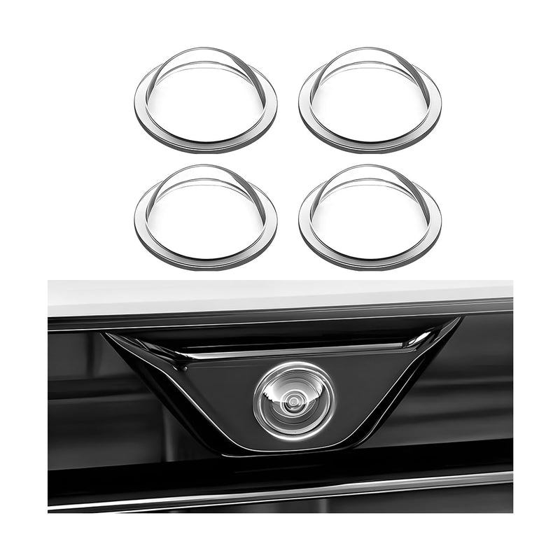 Zpana 4PCS Car Camera Lens Protector, Clear Backup Camera Cover | Transparency 360° Panoramic Rearview Camera Rain Guard Cover, Anti-Glare Weatherproof Auto Backup Lens Shield