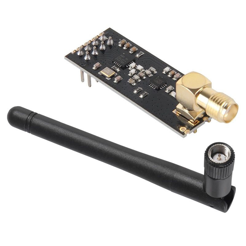 NRF24L01+PA+LNA 2.4GHz Wireless Transceiver Module with SMA Antenna & Breakout Adapter 1100m Range On-Board 3.3V Regulator for Arduino 1pcs