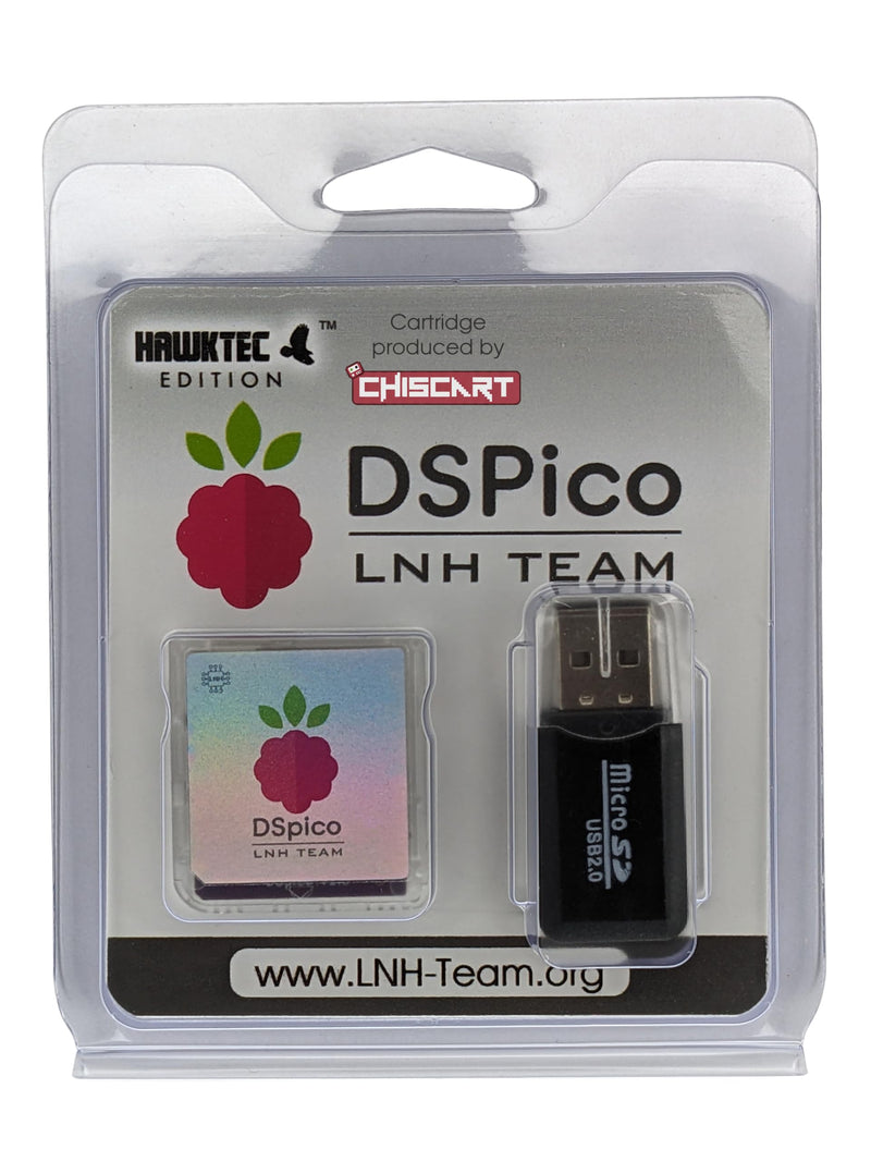 DSPico Flash Cart Adapter Card Compatible w/NDS DS DSi 2DS 3DS (R4 Upgrade) – Built on LNH Team Open-Source Platform, RP2040 Powered, Picolauncher (No Micro SD (Adapter Included)) No Micro SD (Adapter Included)