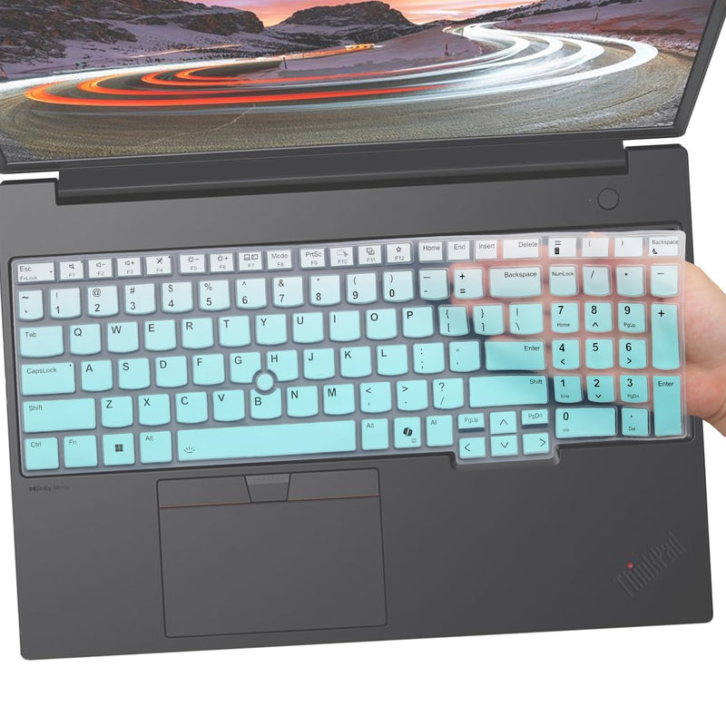Keyboard Cover for 2026 2025 Lenovo ThinkPad T16 Gen 4/Gen 3 16", ThinkPad E16 P16s Gen 3 16", ThinkPad L16 Gen 2/Gen 1 16" US Protective Keyboard-MGreen MGreen