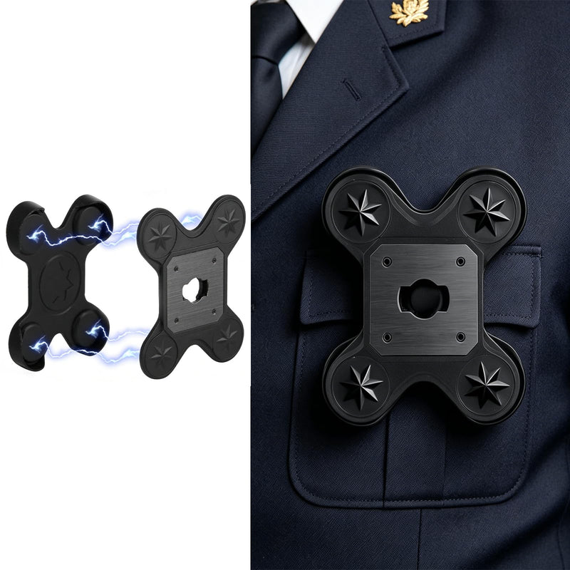 Body Camera Magnetic Mount, Compatible with Axon Body Camera 2/3/4 | Lightweight ABS & Stainless Steel Holder, Portable Uniform Wear Mount Bracket (Standard Magnetic Strength Version) Standard Magnetic Strength Version
