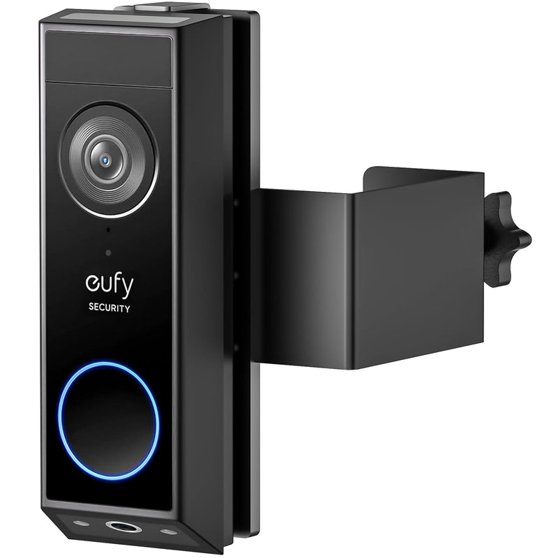 Anti-Theft Doorbell Mount for Eufy Doorbell E340/C30/C31, No-Drill Adjustable Mounting Bracket for Eufy Doorbell Camera E340, Fully Metal Video Door Camera Mount for Home Apartment Rentals Room