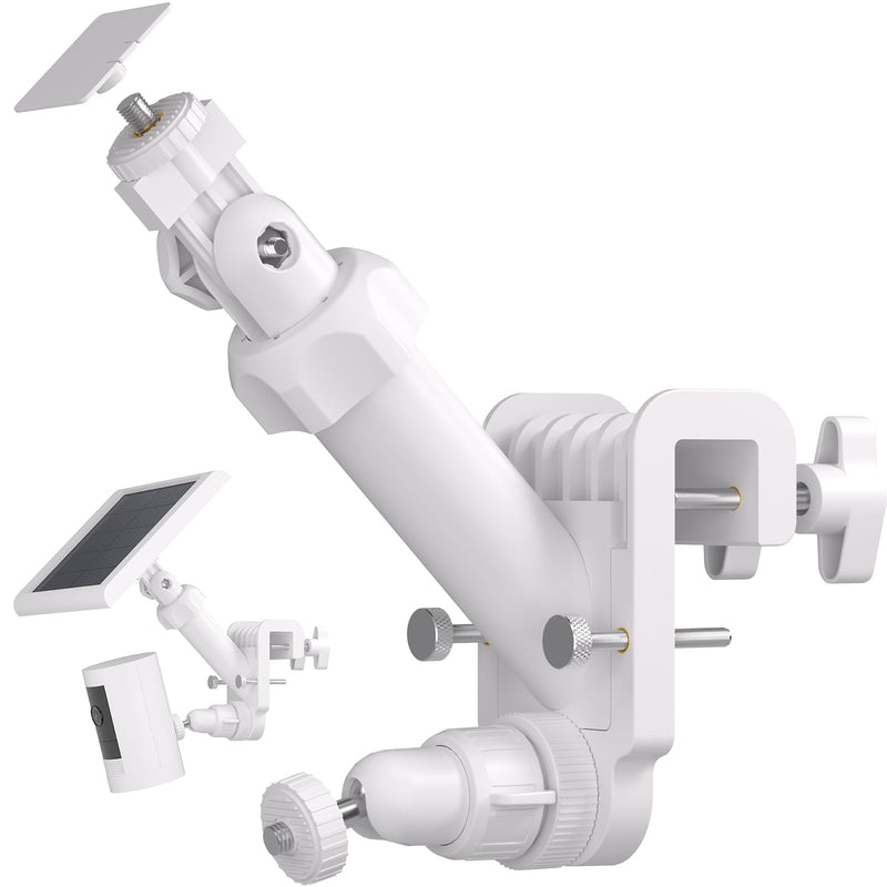 UYODM Gutter Mount for Ring Solar Panel and Cameras, Stick Up Cam, Stick Up Cam Pro, Outdoor Cam Plus Battery, Spotlight Cam Plus/Pro 1 Pack