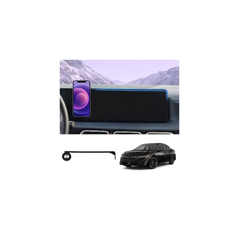 Sunsdrew Car Phone Holder for 2026 Nissan Sentra Accessories, Sentra S SV SR SL Phone Mount for 12.3-Inch Screen, Tool-Free Fixed Clip, 360° Rotation, Does Not Affect Air Vent For Nissan Sentra