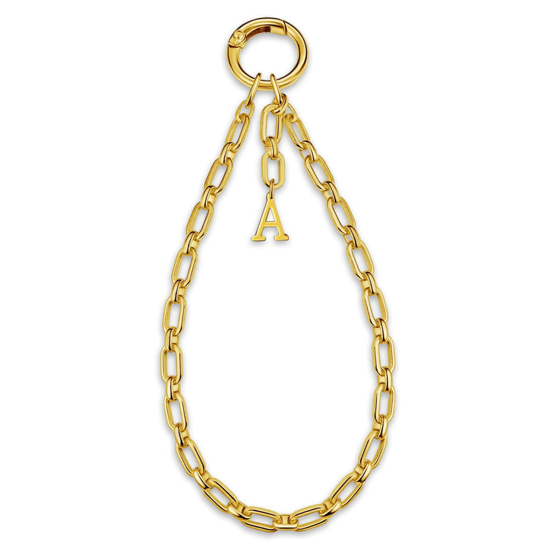 Phone Wrist Strap Phone Charm Strap Charm With Initial Metal Phone Chain Tab Adjustable length A