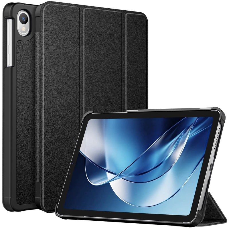 Fintie Slim Case for Onn 8.1" Core Tablet (2026 Model) - Black | Premium Vegan Leather Lightweight Hard Shell Stand Cover Compatible with Compatible with Onn 8.1 Inch Gen5 Tablet