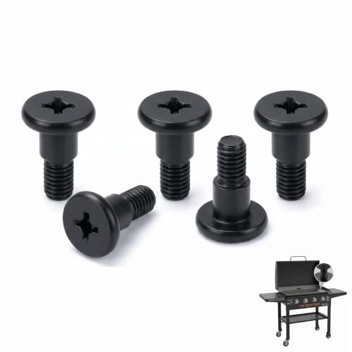 5 Pack Short M6 Step Bolt Compatible with Blackstone Gas Griddle – Replacement Side Shelf Shoulder Bolt for Blackstone 1785, 1868, 1901, 1902, 1916, 1923, 1962, 1963, 1984, 2022, 2023, 2085