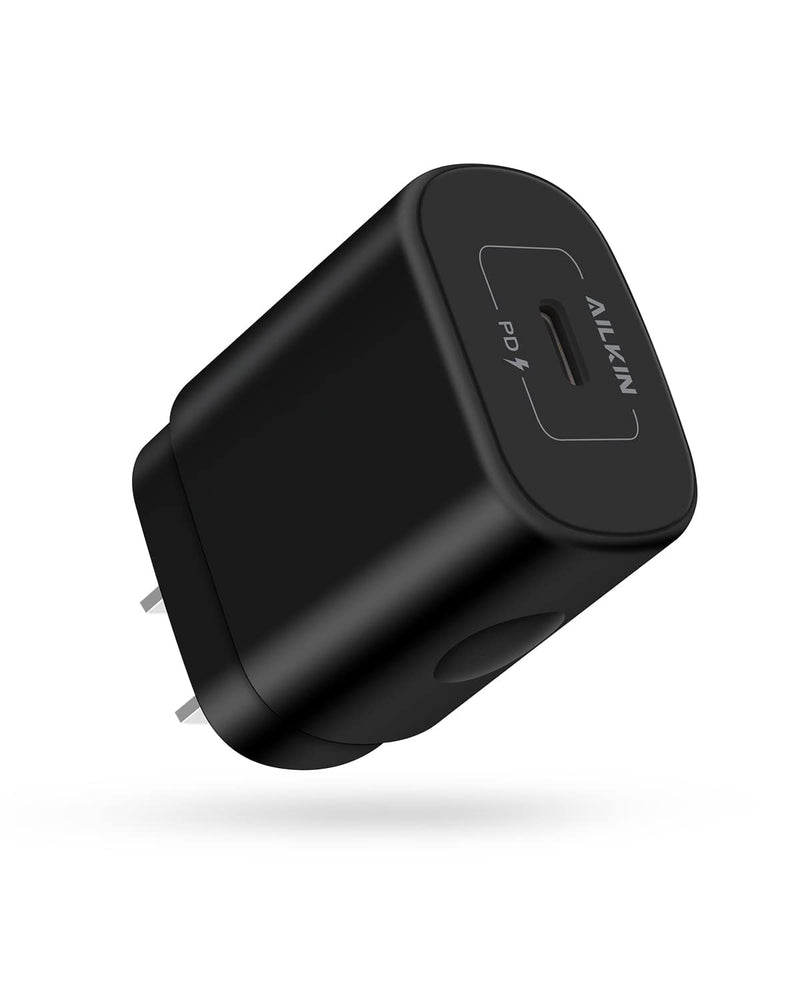 iPhone 17e 17 Usbc Block, 25w Fast Charging USB C Wall Charger USB-C Plug | apple charger block single port type c power wall outlet android samsung Black