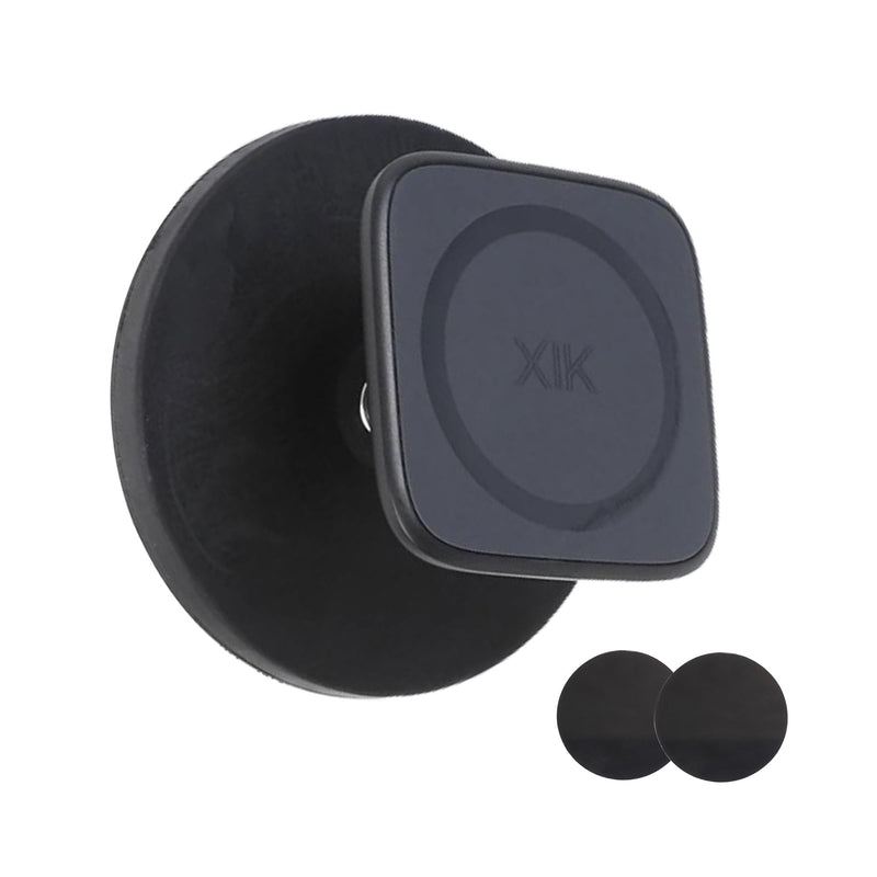 xik Double-Sided Magnetic Mount for Tablet & iPhone 12-17 | Powerful 88lbs Base, Magnetic Holder for MagSafe, For iPad (Sticker Plate or Case) & iPhone 12-17, For Fridge/Gym/Warehouse