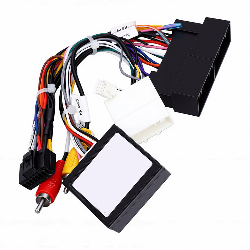 16pin Car Stereo Power Wiring Harness and CANBUS Box Replacement for Elantra 2016-2018 Santa Fe 2013-2017 2010-2015