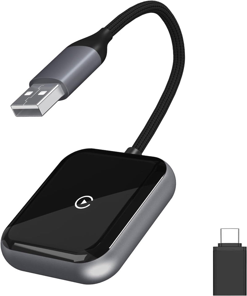 Wireless CarPlay Adapter, Wireless CarPlay for iOS 10+ | Plug & Play, Easy Setup, Dongle with Stable Connection for 2016+ OEM Vehicles Black CarPlay
