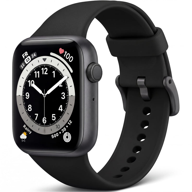 Smart Watch, Fitness Watch for Women Men with 24/7 Heart Rate/Blood Pressure Monitor,Pedometer, Sleep Tracker, 120+ Sport Modes, IP68 Waterproof Activity&Fitness Tracker Compatible with Android iPhone Black