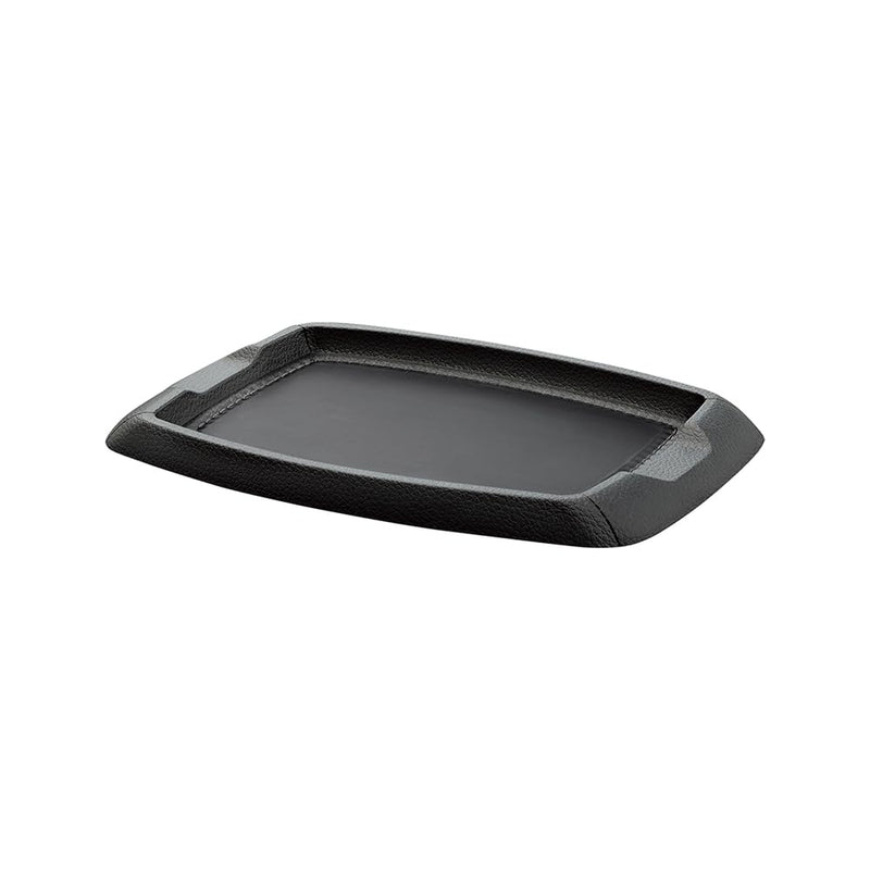 Car Dashboard Anti-Slip Mat, 8.66 × 5.12 in, Black | Features rich, in-depth texture reminiscent of real leather and lifelike stitching details. for Phones, Sunglasses, Keys 1 Pack