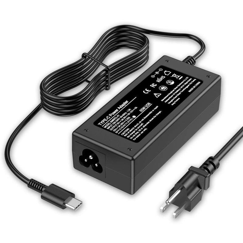 65W USB C Laptop Charger EHECAPAR Fast-Charging Adapter Compatible with Lenovo,HP,Dell,Acer,Asus,Samsung,Google Chromebook,and Other 45W Type C Laptop