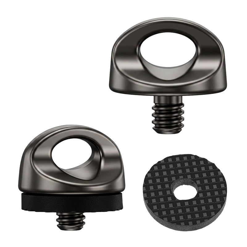 2Pcs 1/4 Camera Screw- Quick Install Metal Tripod Screw, 5 mm Thread Length | D-Ring Camera Screw Adapters for Tripod Mount, Quick Release Plate, Wrist Strap Tripod, DSLR, JIS B 7103 1/4"-20 UNC Thread