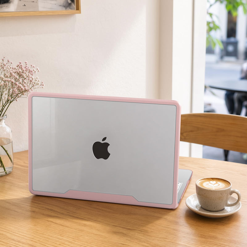 iCasso MacBook Neo Case 13 inch with A18 Pro Chip 2026 A3404 Blush Pink | MacBook Neo Minimalist Case, Anti-Scratch & Crack & Fingerprint with Keyboard Skin & Screen Protector, for Work Study Travel