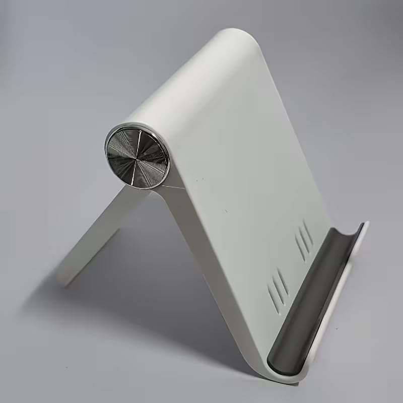 Portable Cell Phone Stand Holder for Desk, Foldable Pocket-Sized Mount, Universal Adjustable Desktop Mobile Phone Kickstand Compatible with All Phone